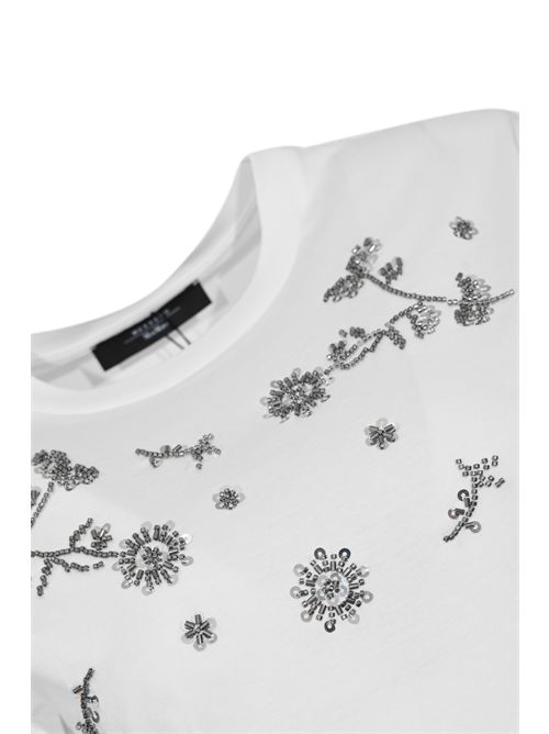 T-shirt WKDAGILE in jersey con stampa e ricami Bianco WEEKEND MAX MARA | 2615971061600003